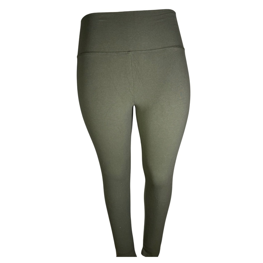 AE Offline by Aerie Hi Rise Leggings Olive Green XL TG EXG Cotton Blend NWT